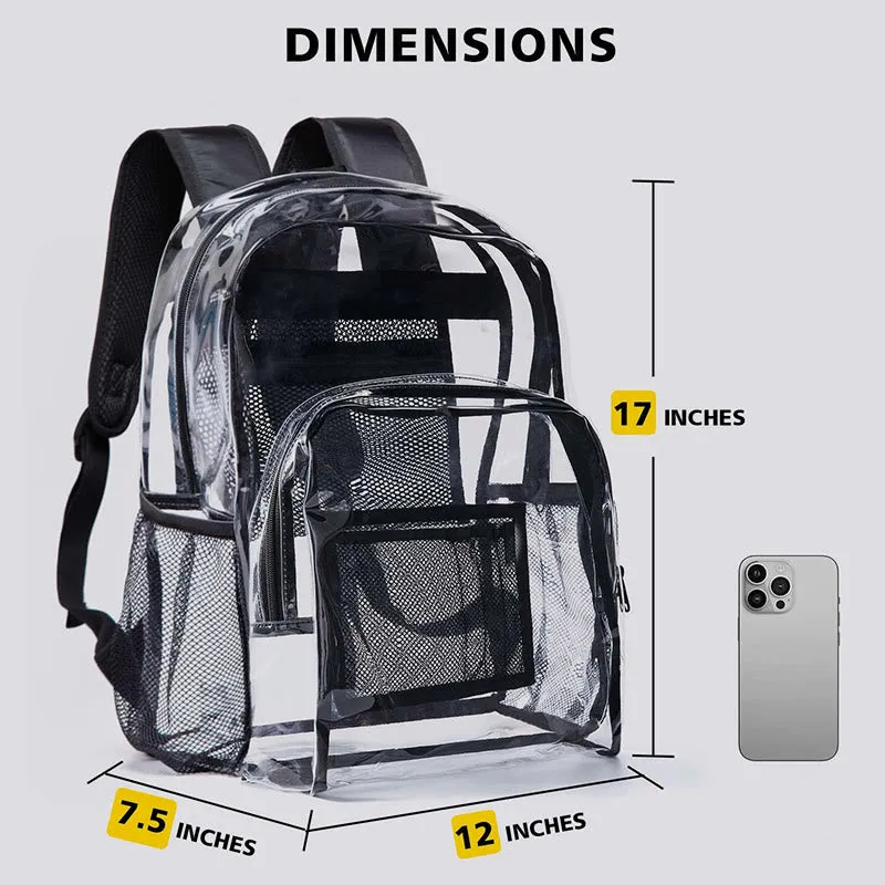 Backpack For School Students Trasparent PVC Leisure Daily Schoolbag