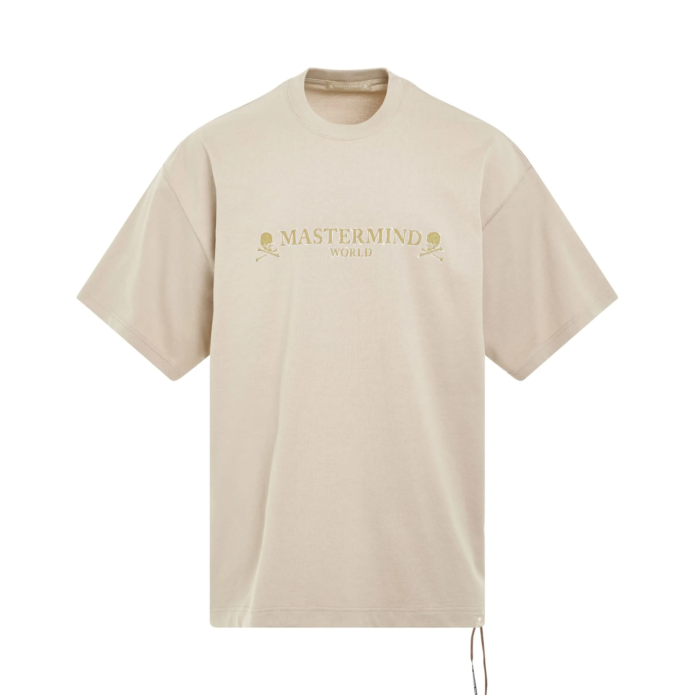 Brilliant Logo Boxy Fit T-Shirt in Beige