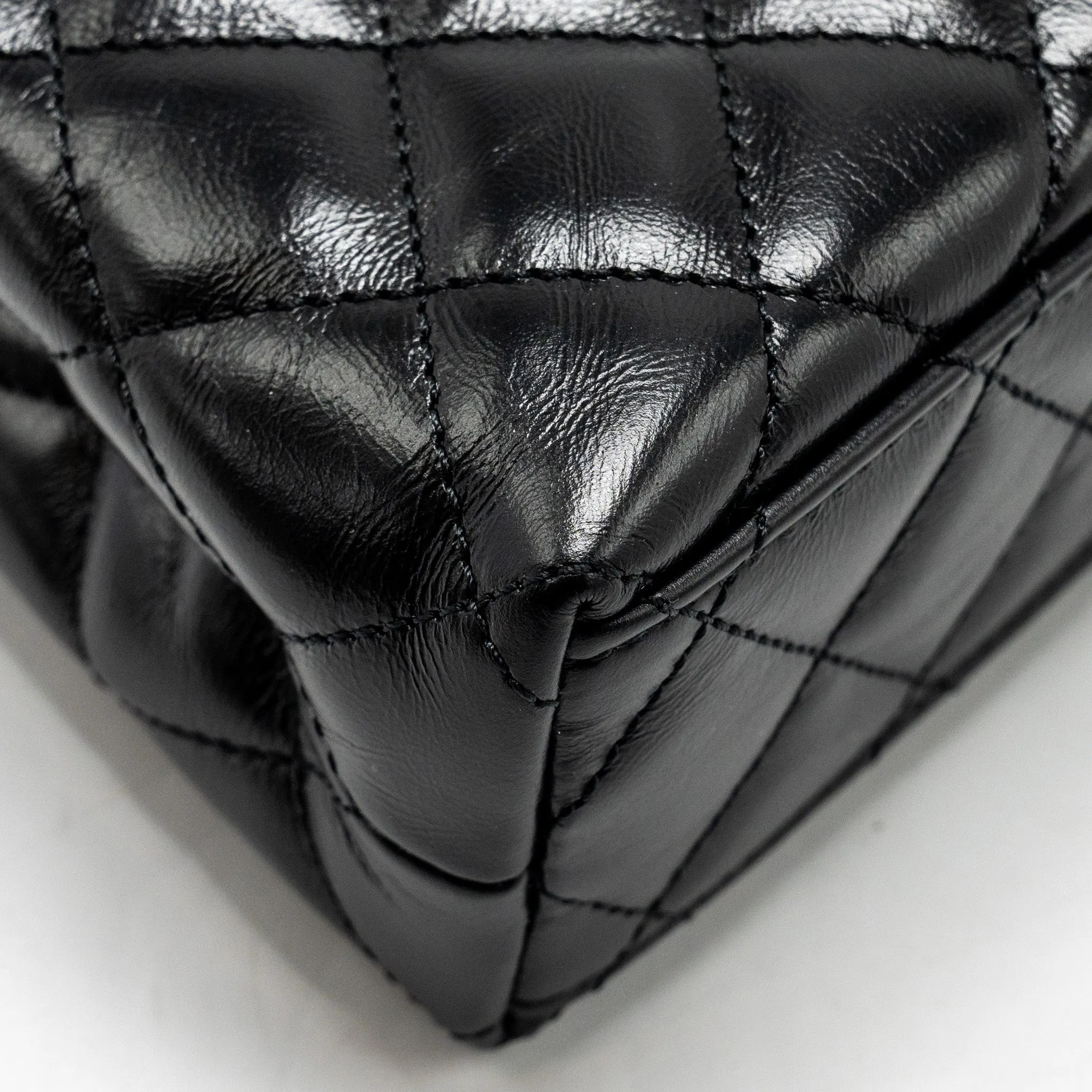 Chanel 24a Mini Shopping Tote/ Mini Kelly Calfskin Black GHW (microchip)