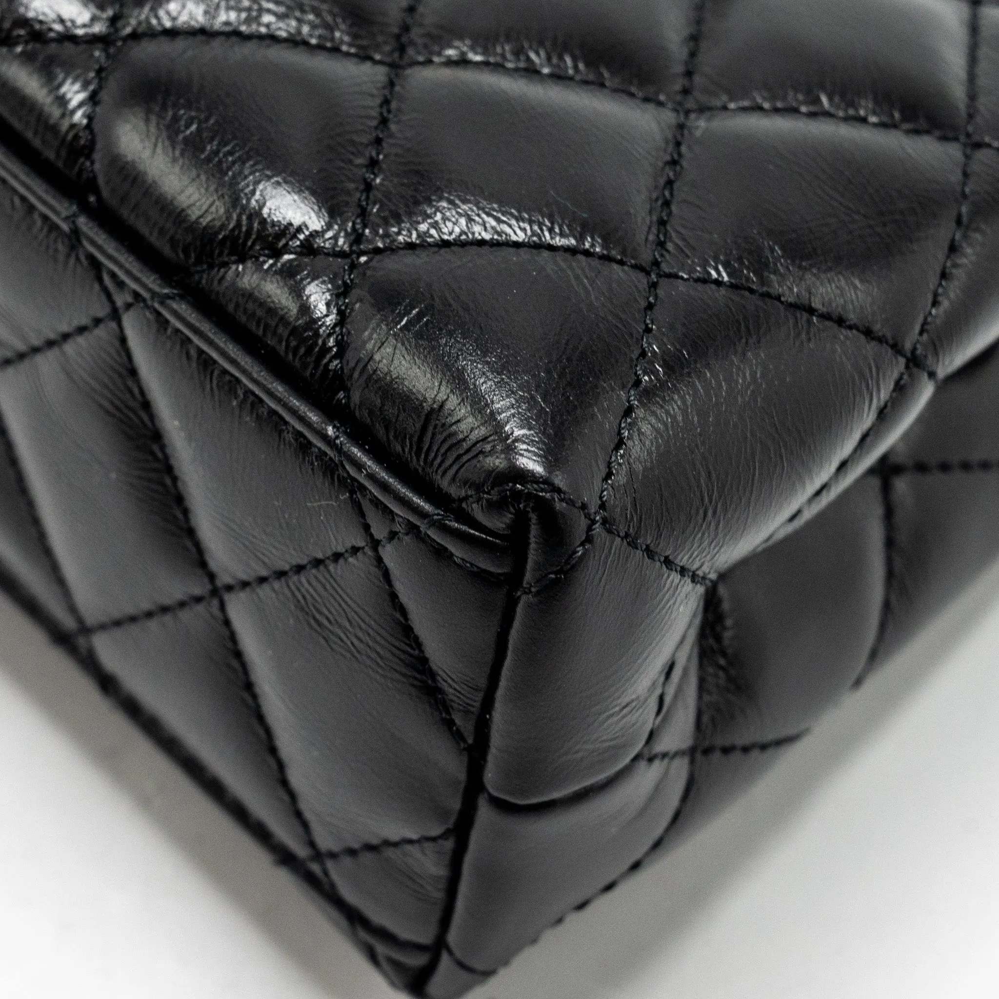 Chanel 24a Mini Shopping Tote/ Mini Kelly Calfskin Black GHW (microchip)