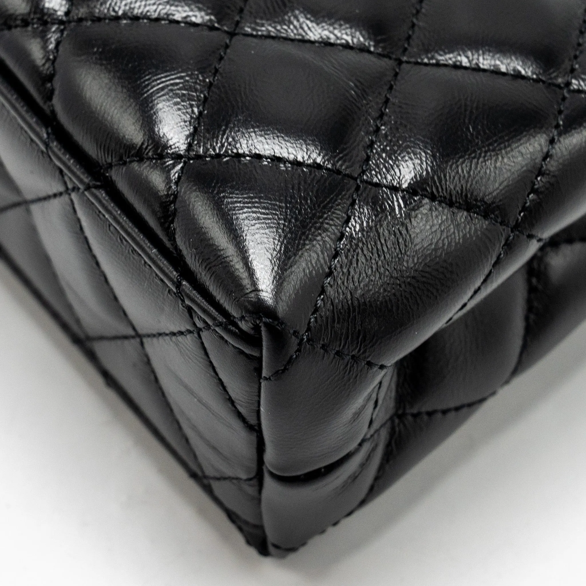 Chanel 24a Mini Shopping Tote/ Mini Kelly Calfskin Black GHW (microchip)