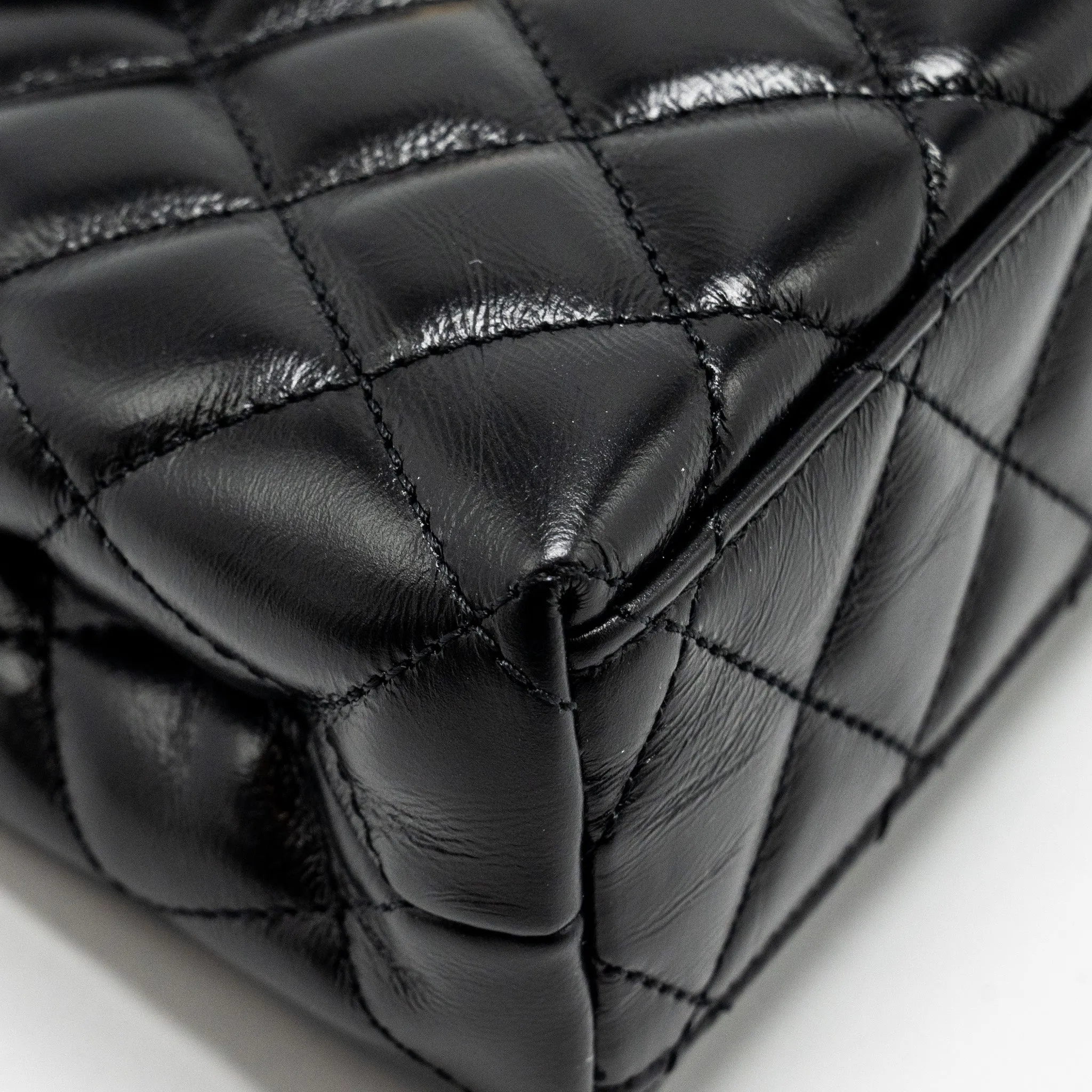 Chanel 24a Mini Shopping Tote/ Mini Kelly Calfskin Black GHW (microchip)