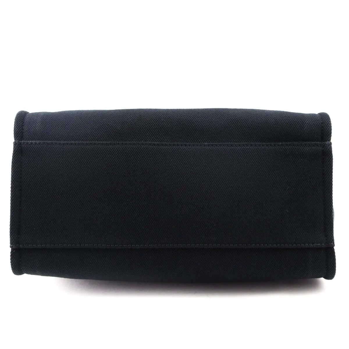 Chanel Black Canvas Mixed Fibers Pearl Large Deauville Tote