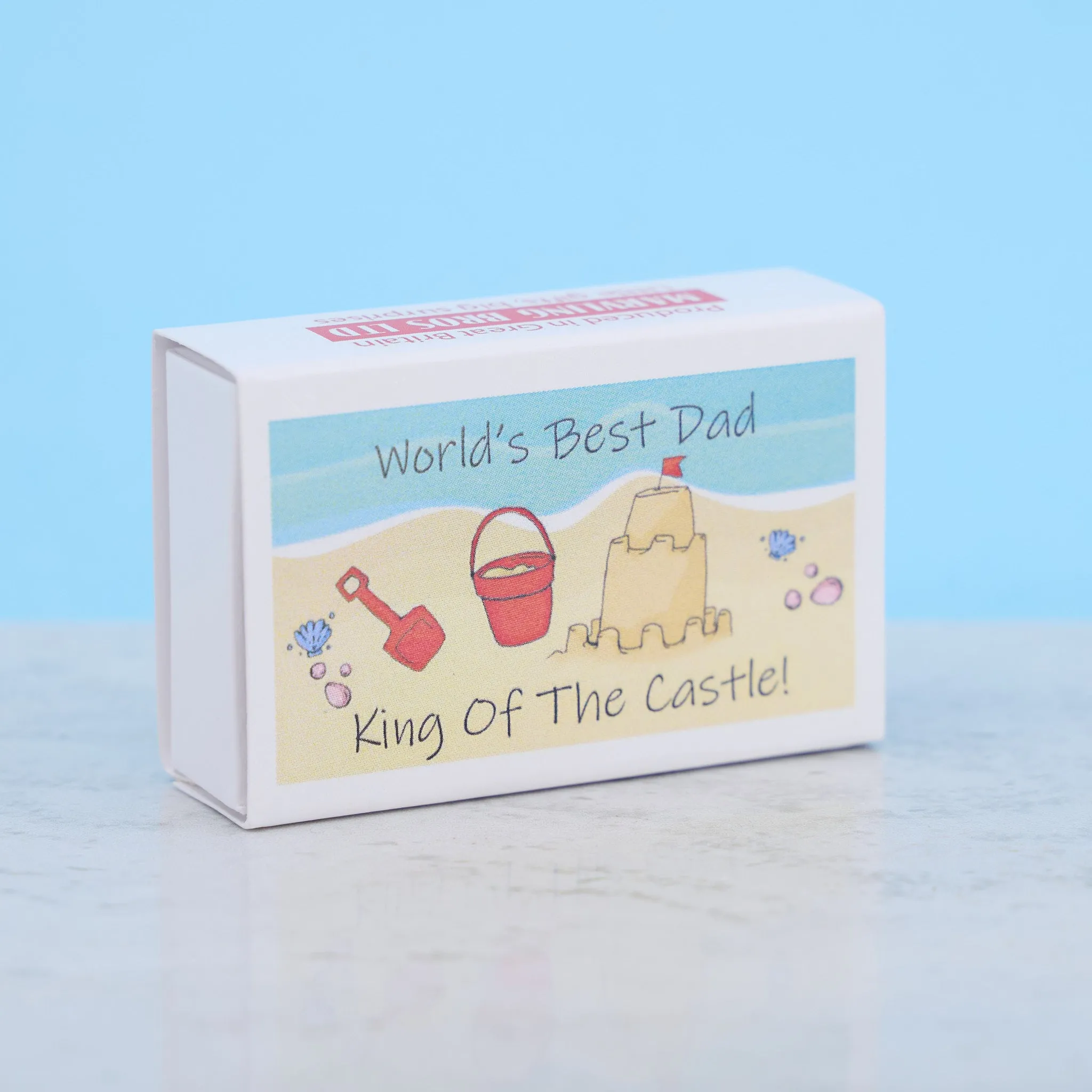 Dad You're King of the Castle Sandcastle Kit In A Matchbox