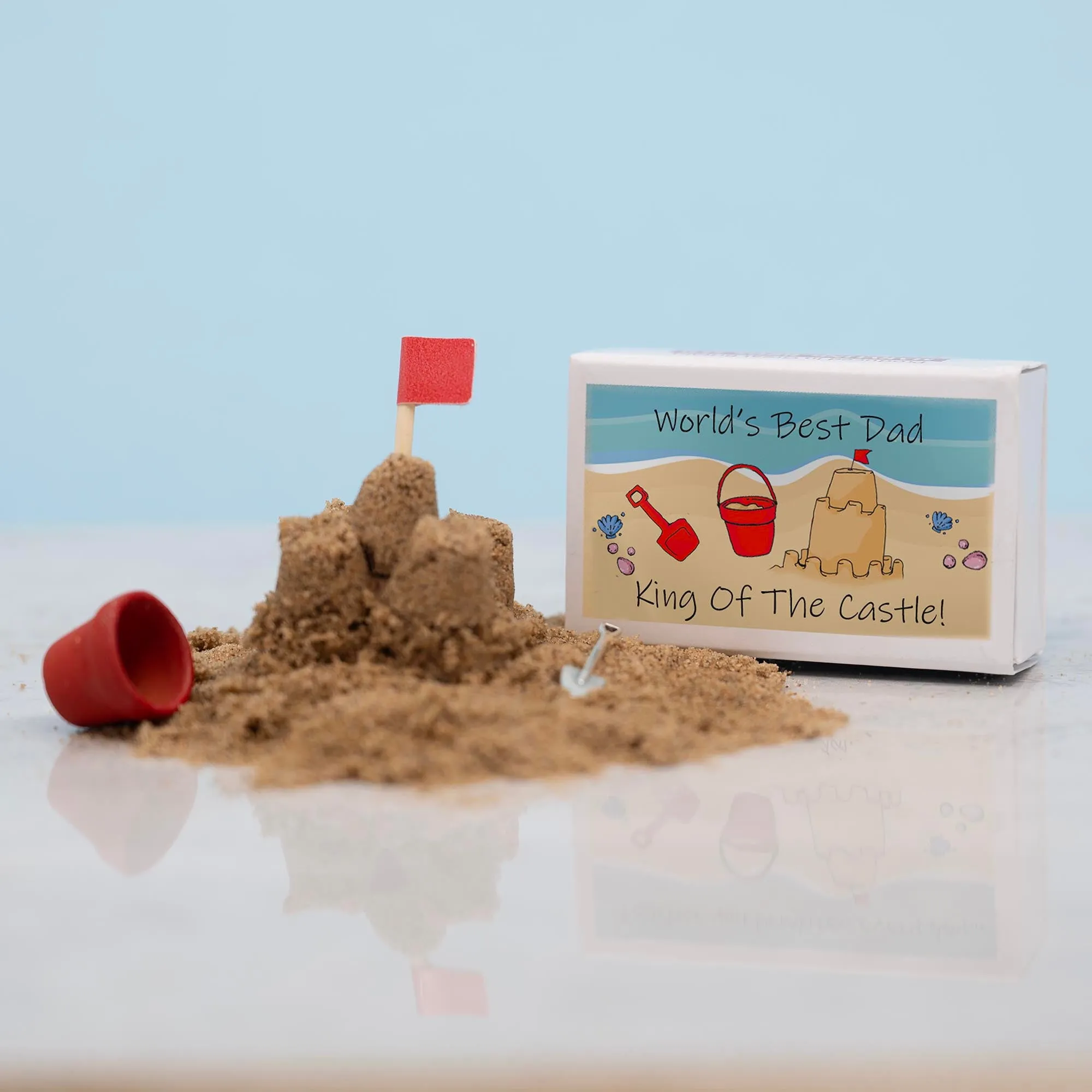Dad You're King of the Castle Sandcastle Kit In A Matchbox