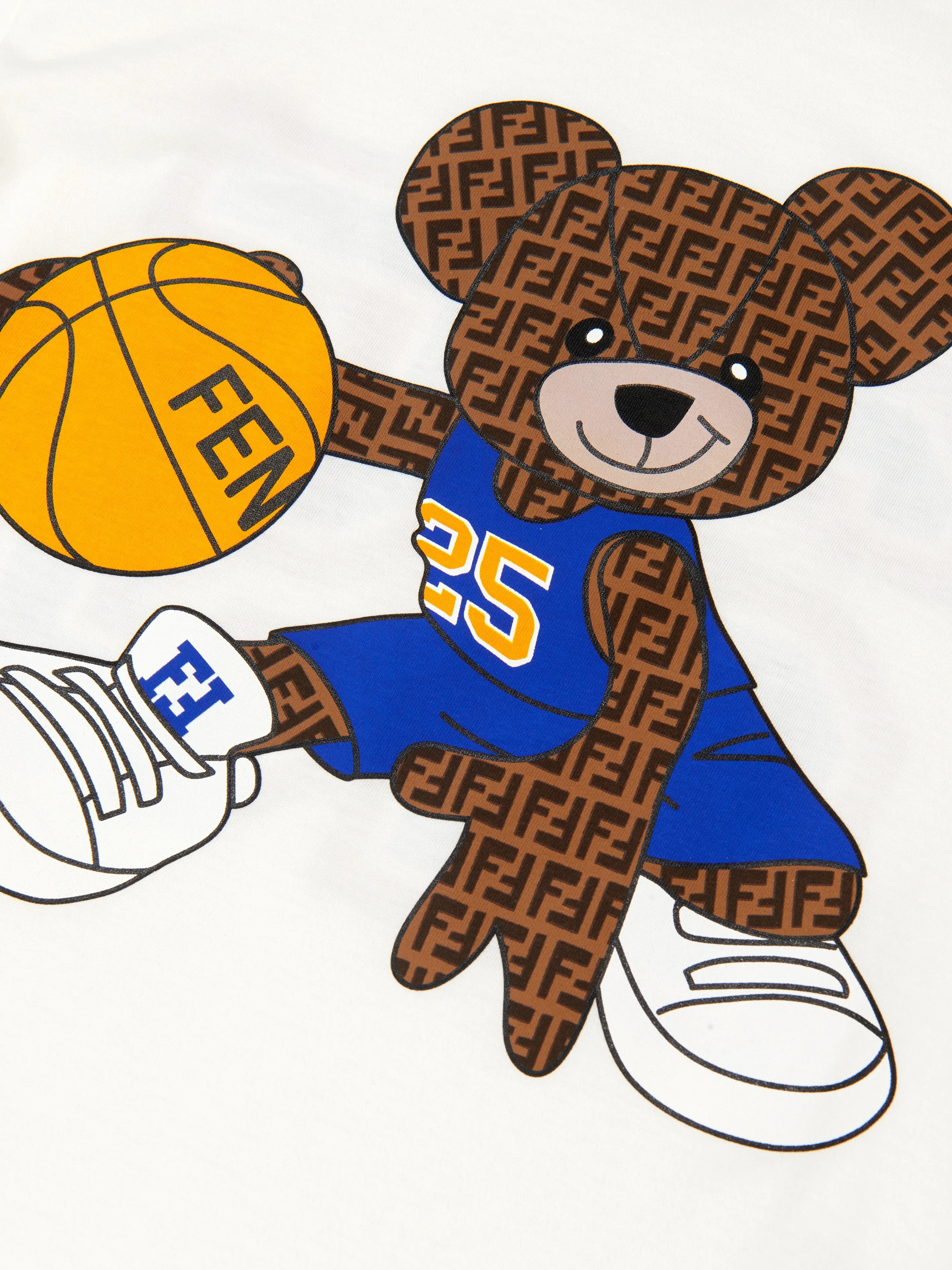 Fendi Boys Basketball Teddy T-Shirt