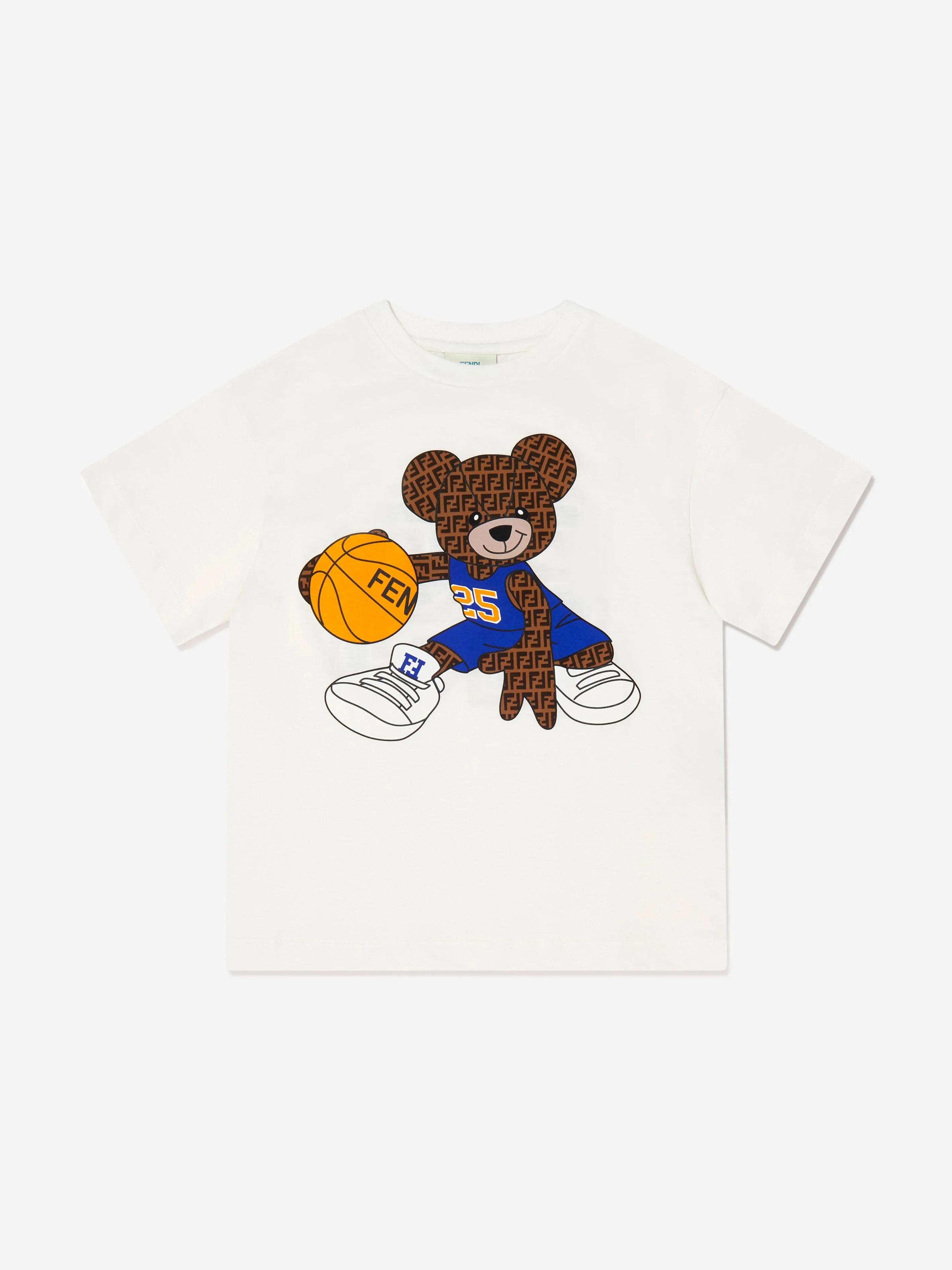 Fendi Boys Basketball Teddy T-Shirt