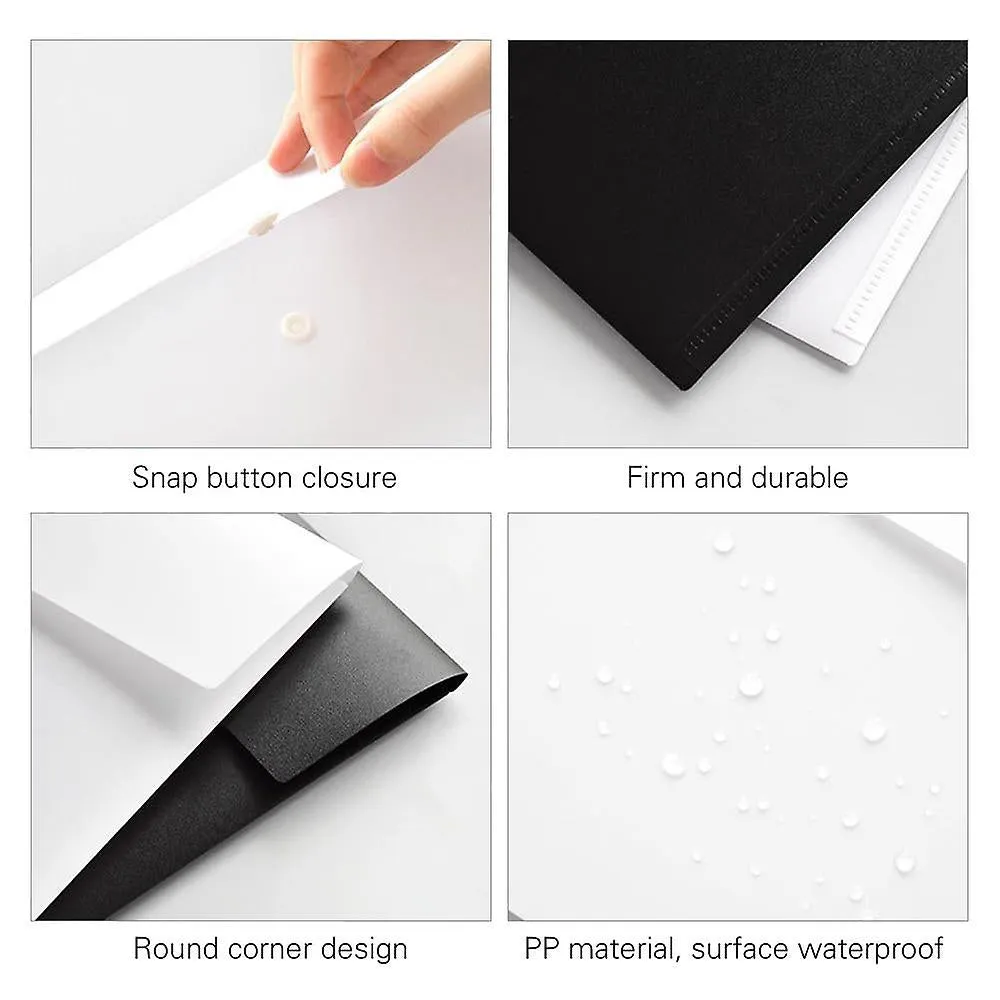 File Folders Envelope Storage Pouch Holder Paper Document File Organizer Bag With Snap