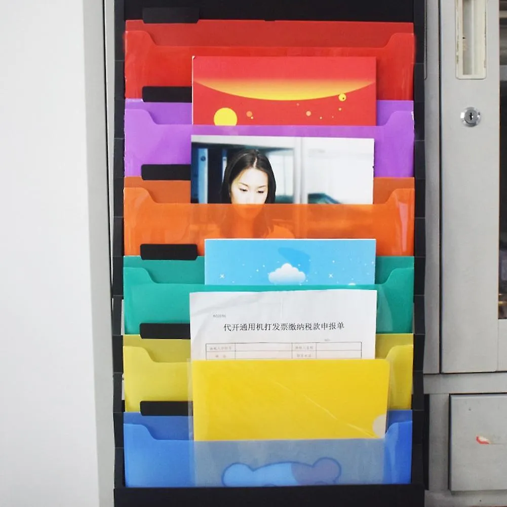 File Folders Wall Hanging Portable Storage Rack With Pockets expanding Structure
