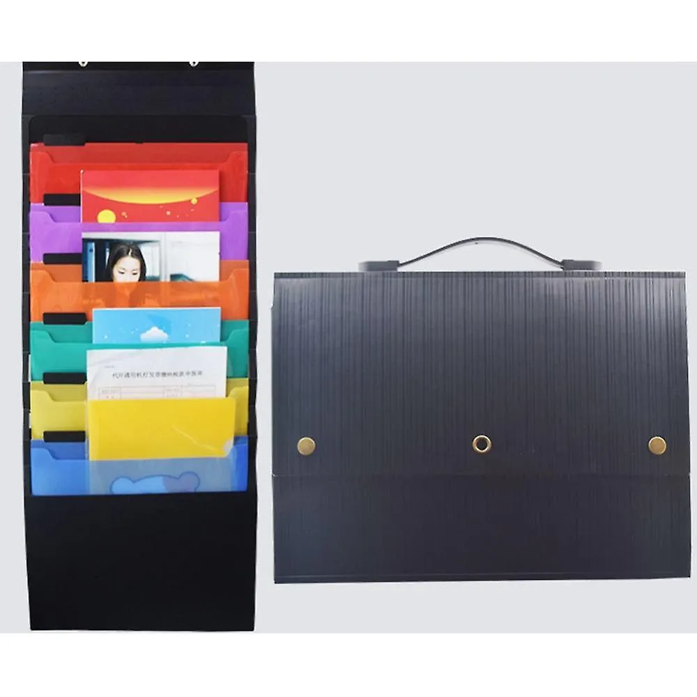 File Folders Wall Hanging Portable Storage Rack With Pockets expanding Structure