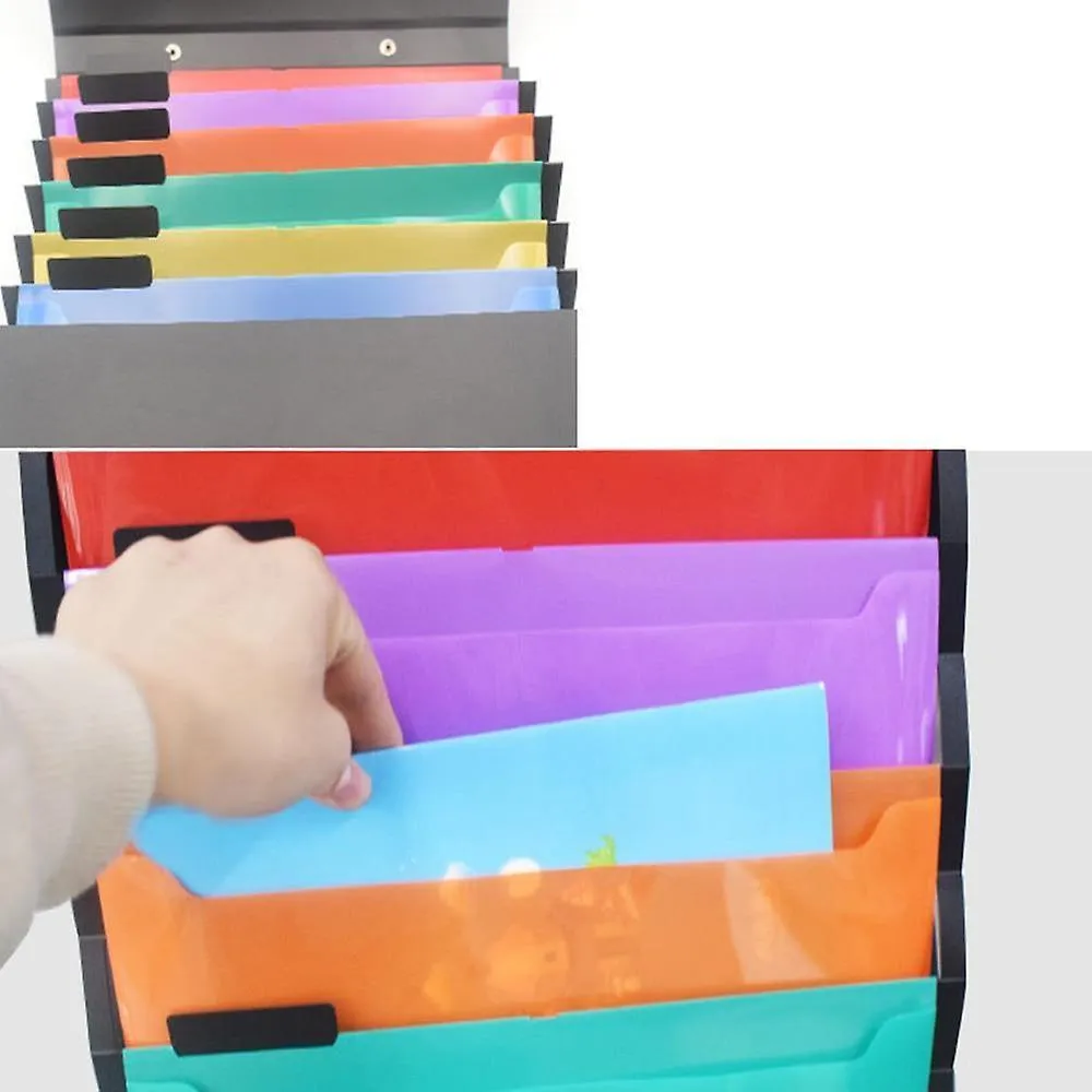 File Folders Wall Hanging Portable Storage Rack With Pockets expanding Structure