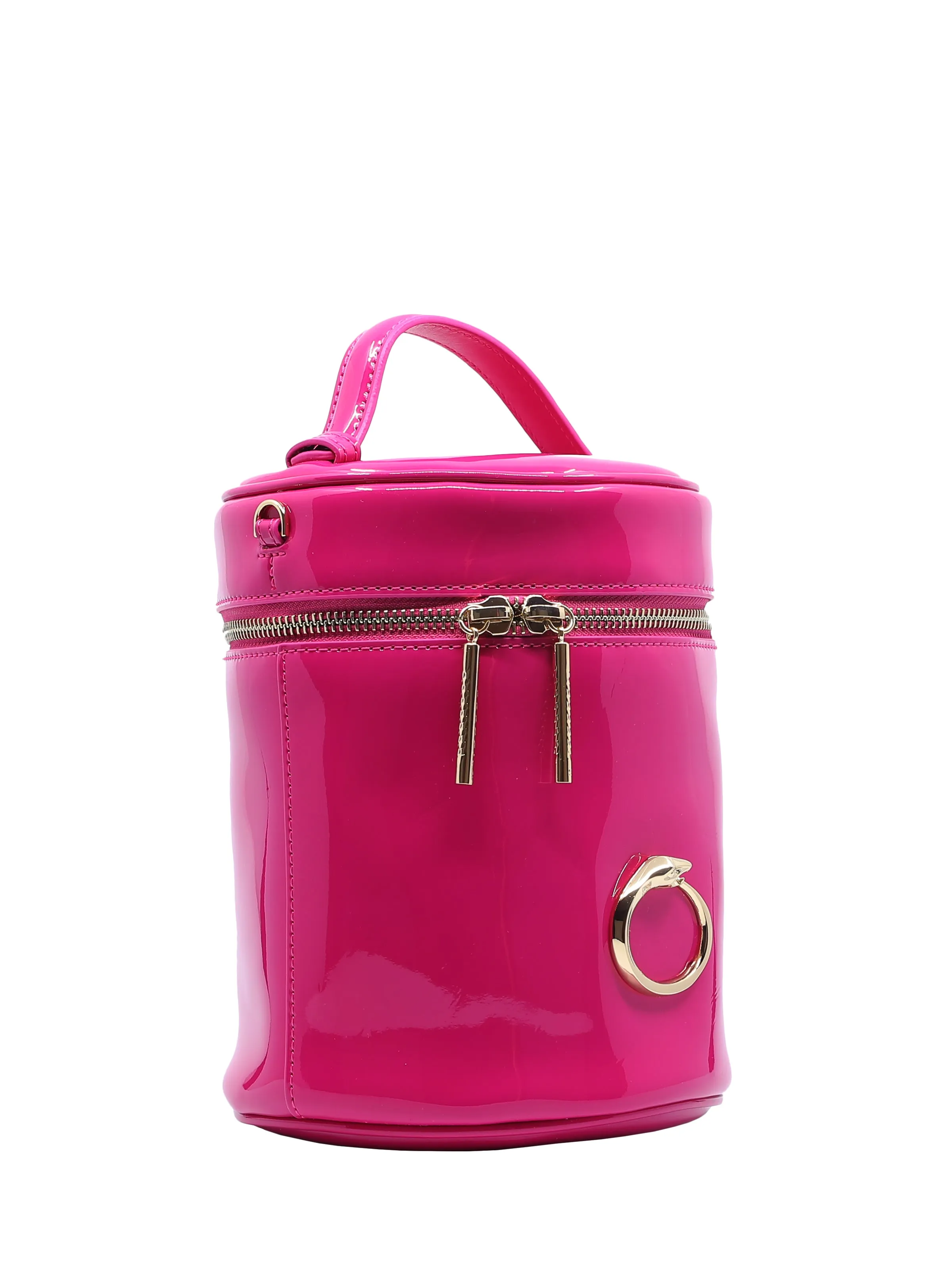 Fuchsia Gold-Toned Signature Bucket Bag 