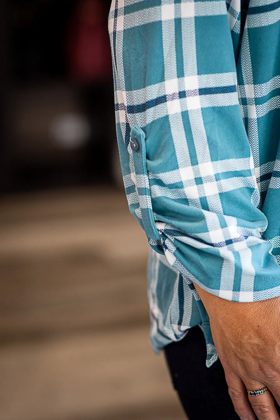 Full Plaid Button Down Flannel (Plus)