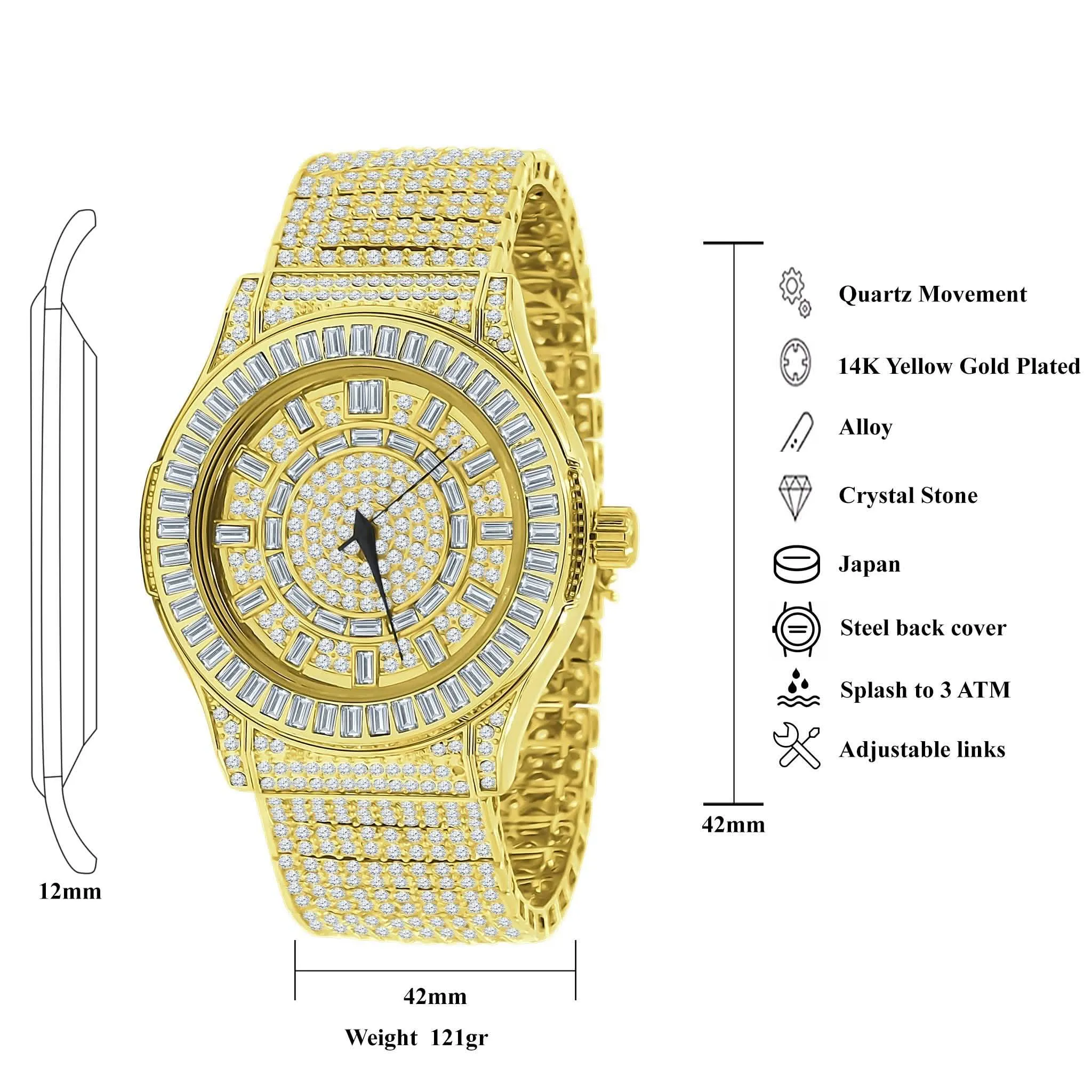GALLANT Luxurious Cubic Zirconia Watch | Model 5110332
