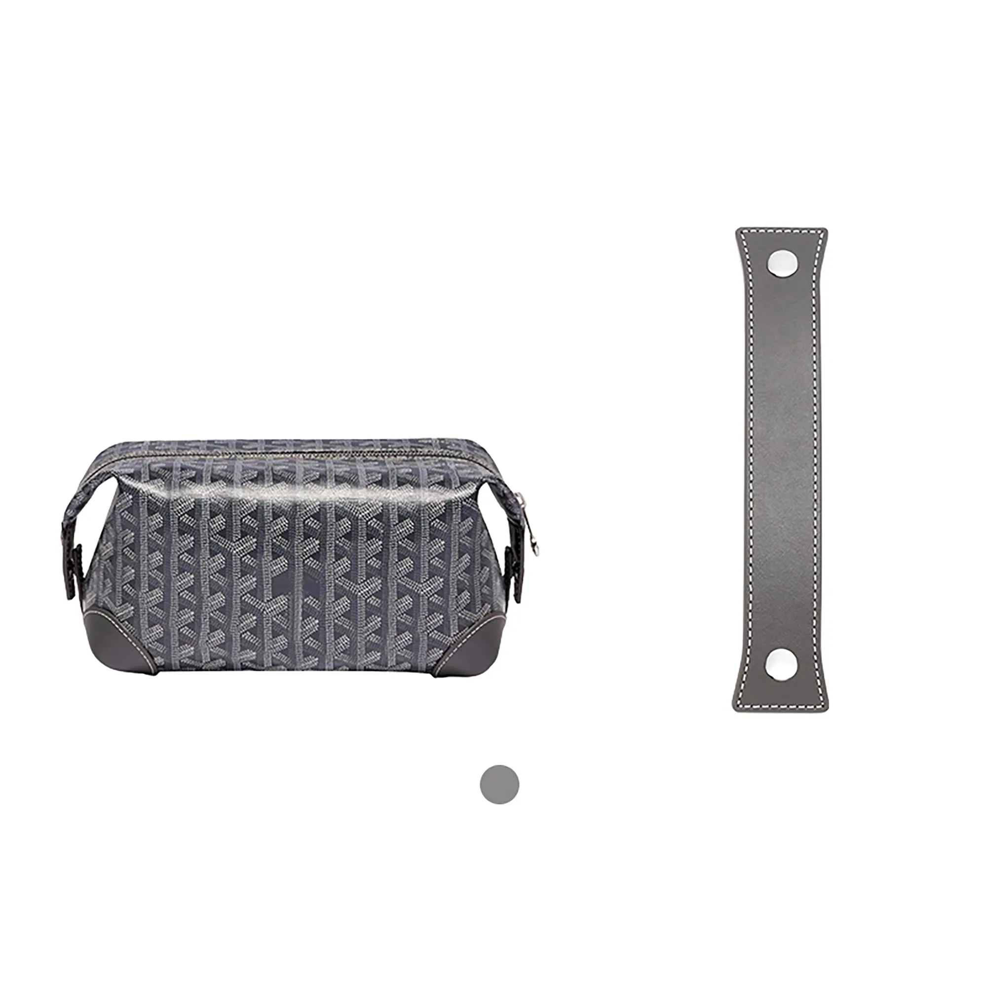 Genuine Leather Extension Handle for Bowling 25 Toiletry Bag – 3cm Width, 20cm Length