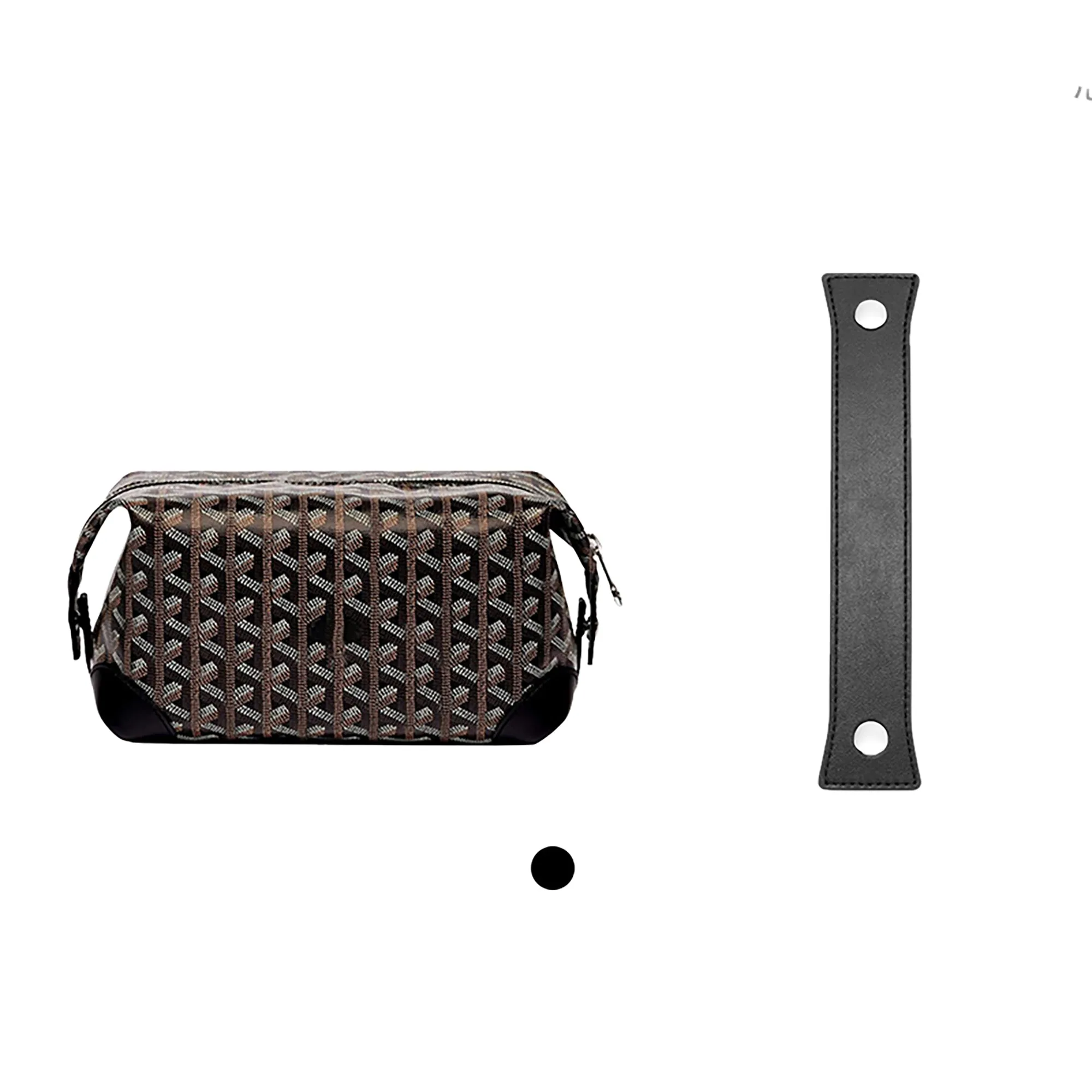 Genuine Leather Extension Handle for Bowling 25 Toiletry Bag – 3cm Width, 20cm Length