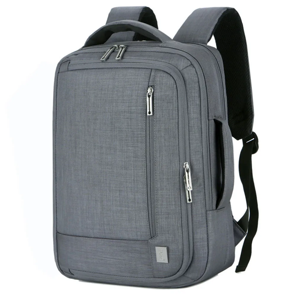 High Quality Backpack for Boys Nylon Anti-theft Waterproof Slim Commute Travel Bag with USB Charging Port