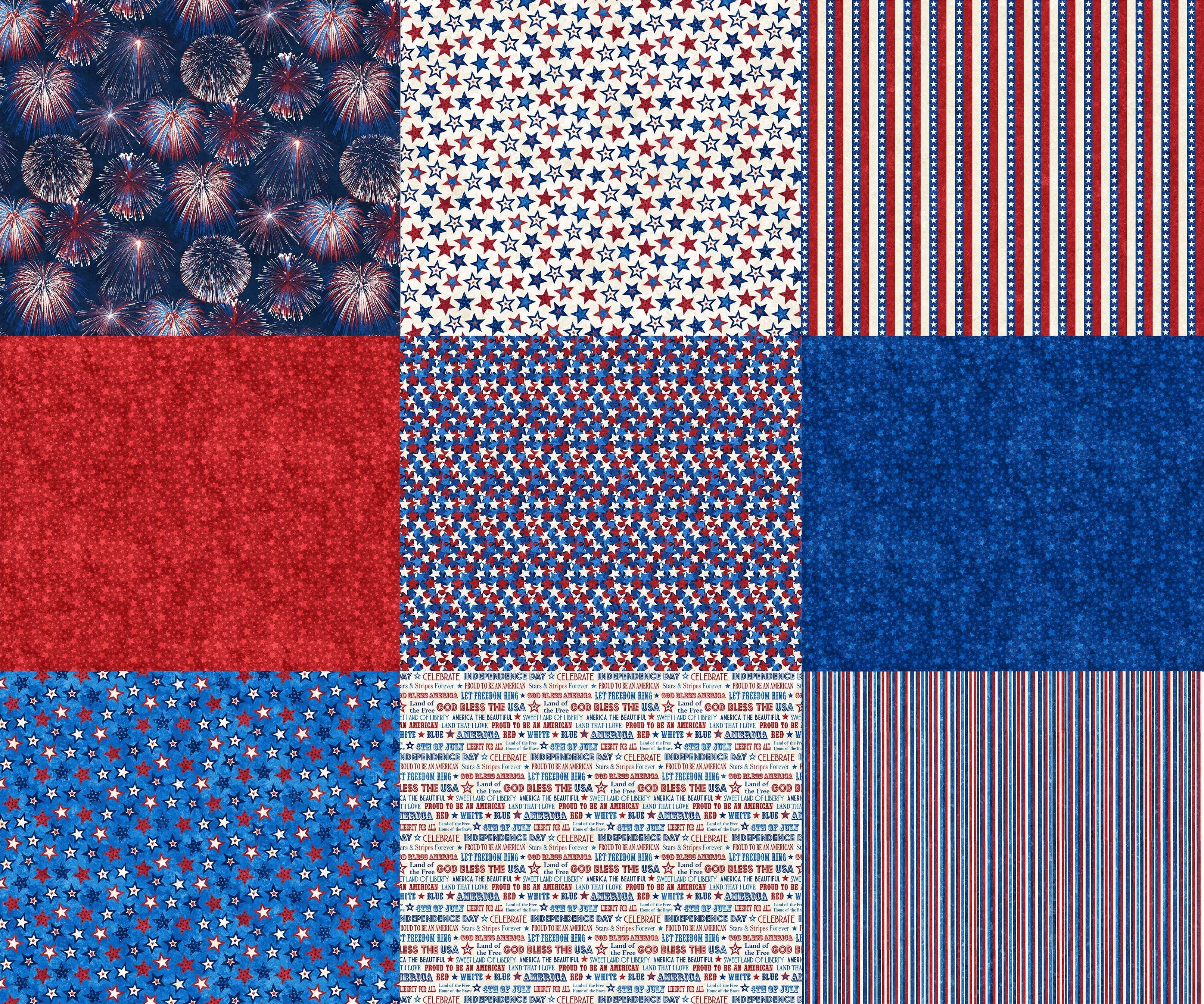 Itsy Bitsy Americana Panel