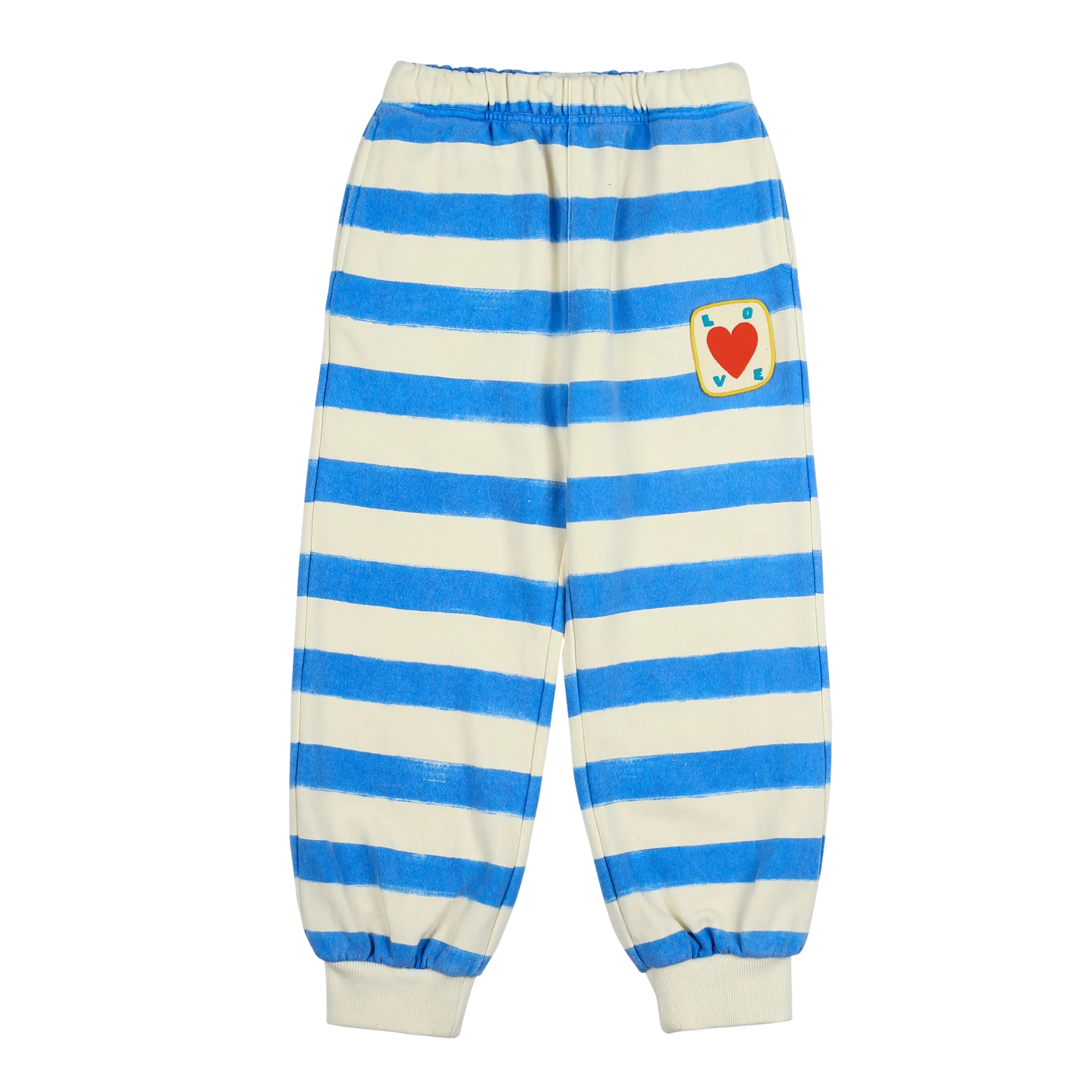 Jelly Mallow Bird Striped Lounge Pants | Blue