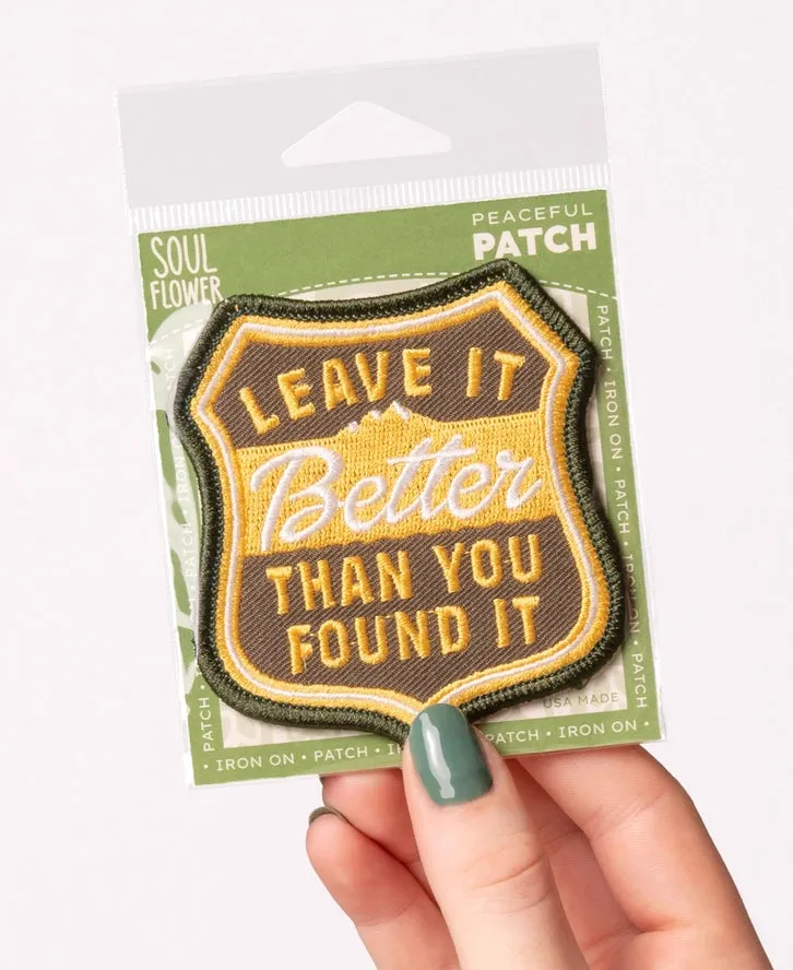 Leave it Better Iron-on Patch