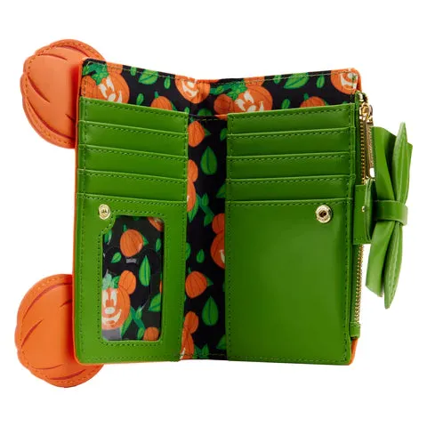 LF Disney Glow Face Pumpkin Minnie Flap Wallet
