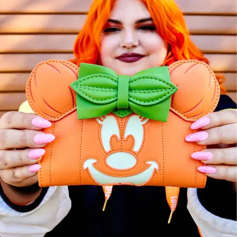 LF Disney Glow Face Pumpkin Minnie Flap Wallet