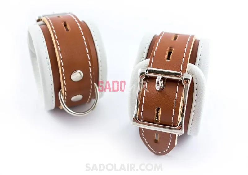 Luxurious leather wrist cuffs “Psycho II”