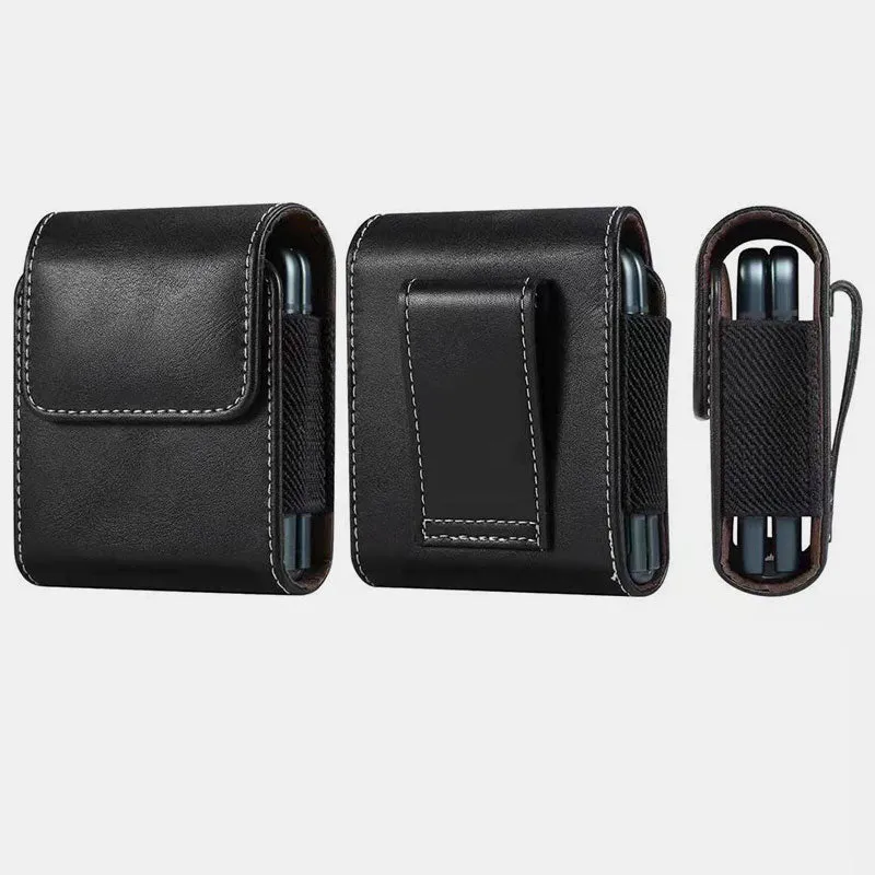 Mini PU Waist Bag EDC Pouch for Samsung Z Flip 3 Moto Razr
