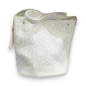 MK Designer Bucket Bag - White Monogram