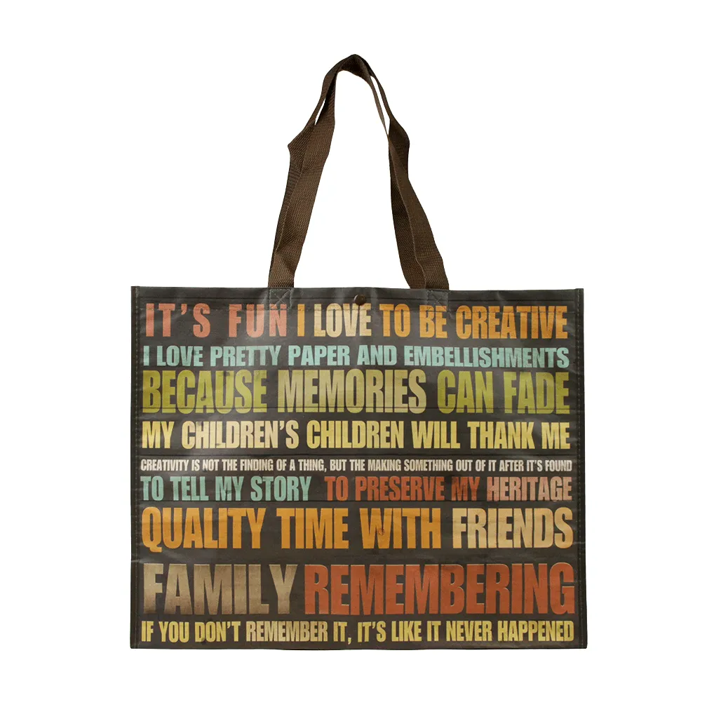 Non Woven Polypropylene Laminated Grocery Tote *Fully Customizable* Bag Ban Approved