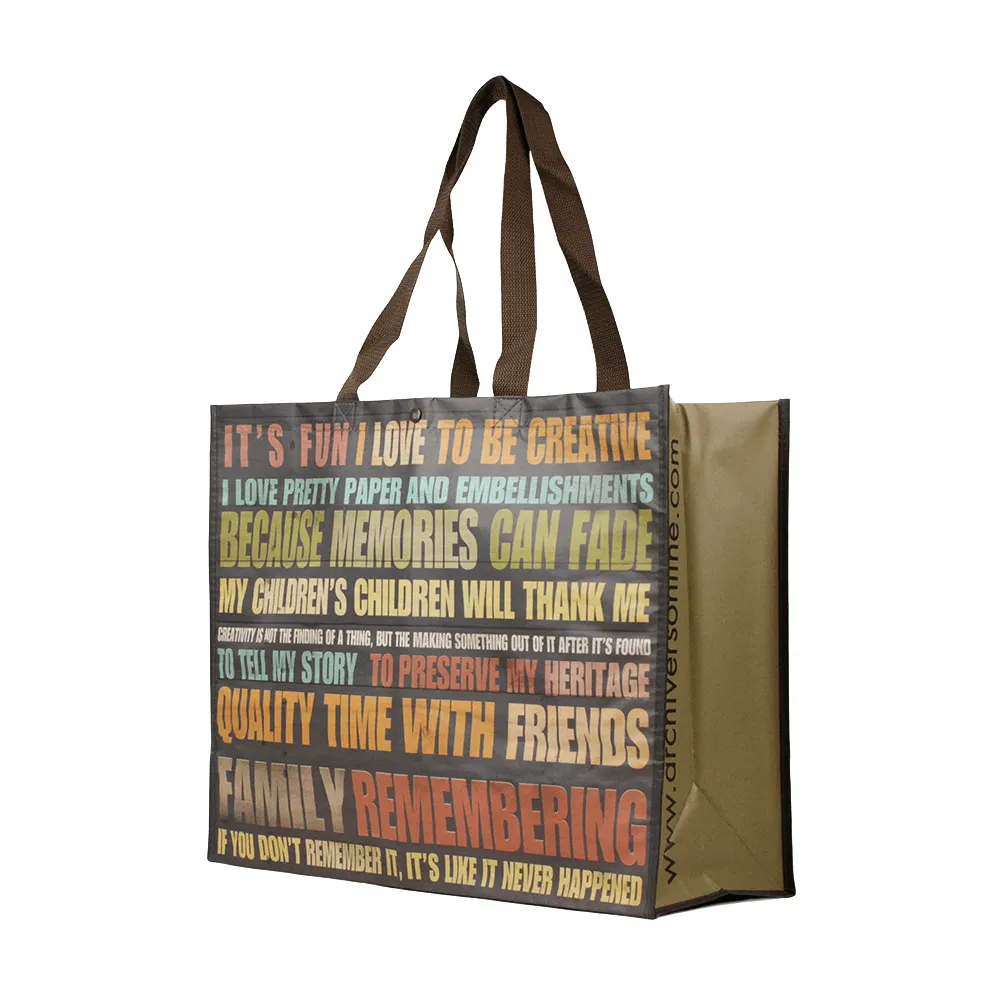 Non Woven Polypropylene Laminated Grocery Tote *Fully Customizable* Bag Ban Approved