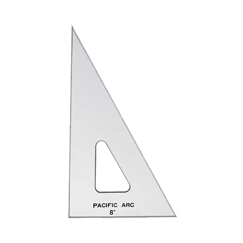 Pacific Arc Acrylic Triangles - 30/60/90 Degree with Inking Edge