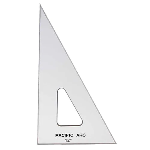 Pacific Arc Acrylic Triangles - 30/60/90 Degree with Inking Edge