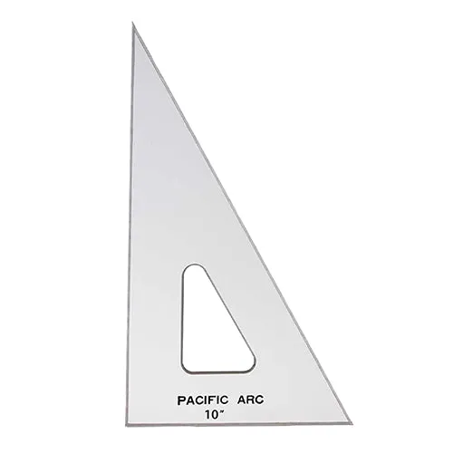 Pacific Arc Acrylic Triangles - 30/60/90 Degree with Inking Edge