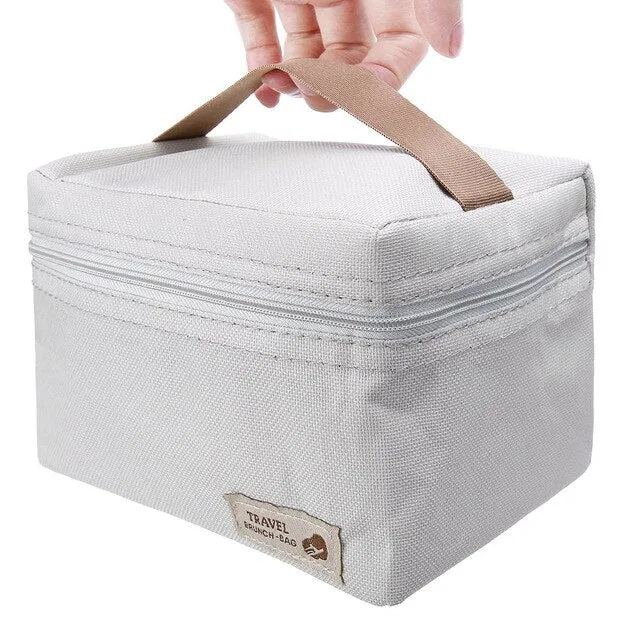 Portable Food Picnic Cooler Box bag Black Insulated
