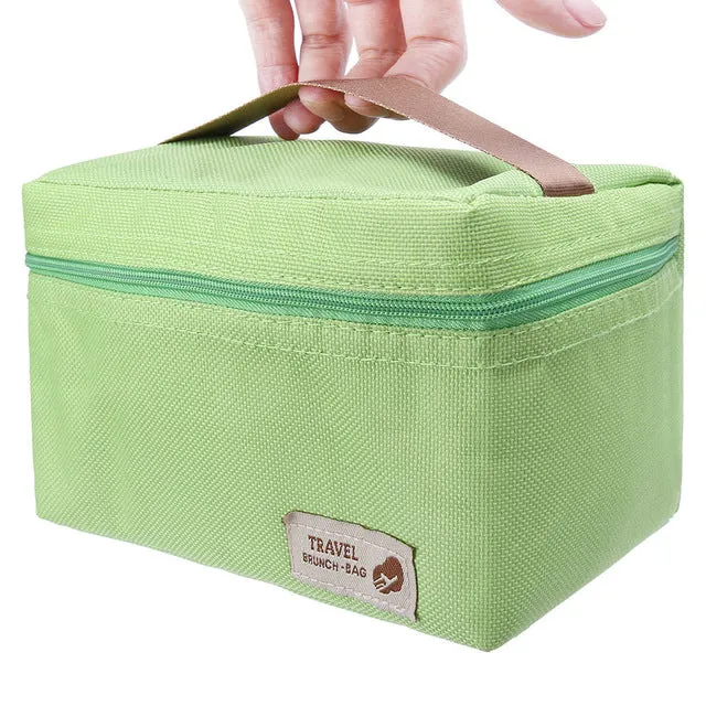 Portable Food Picnic Cooler Box bag Black Insulated