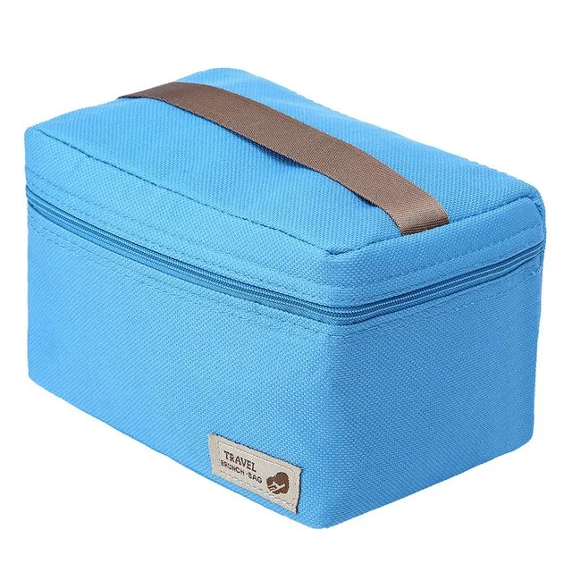Portable Food Picnic Cooler Box bag Black Insulated