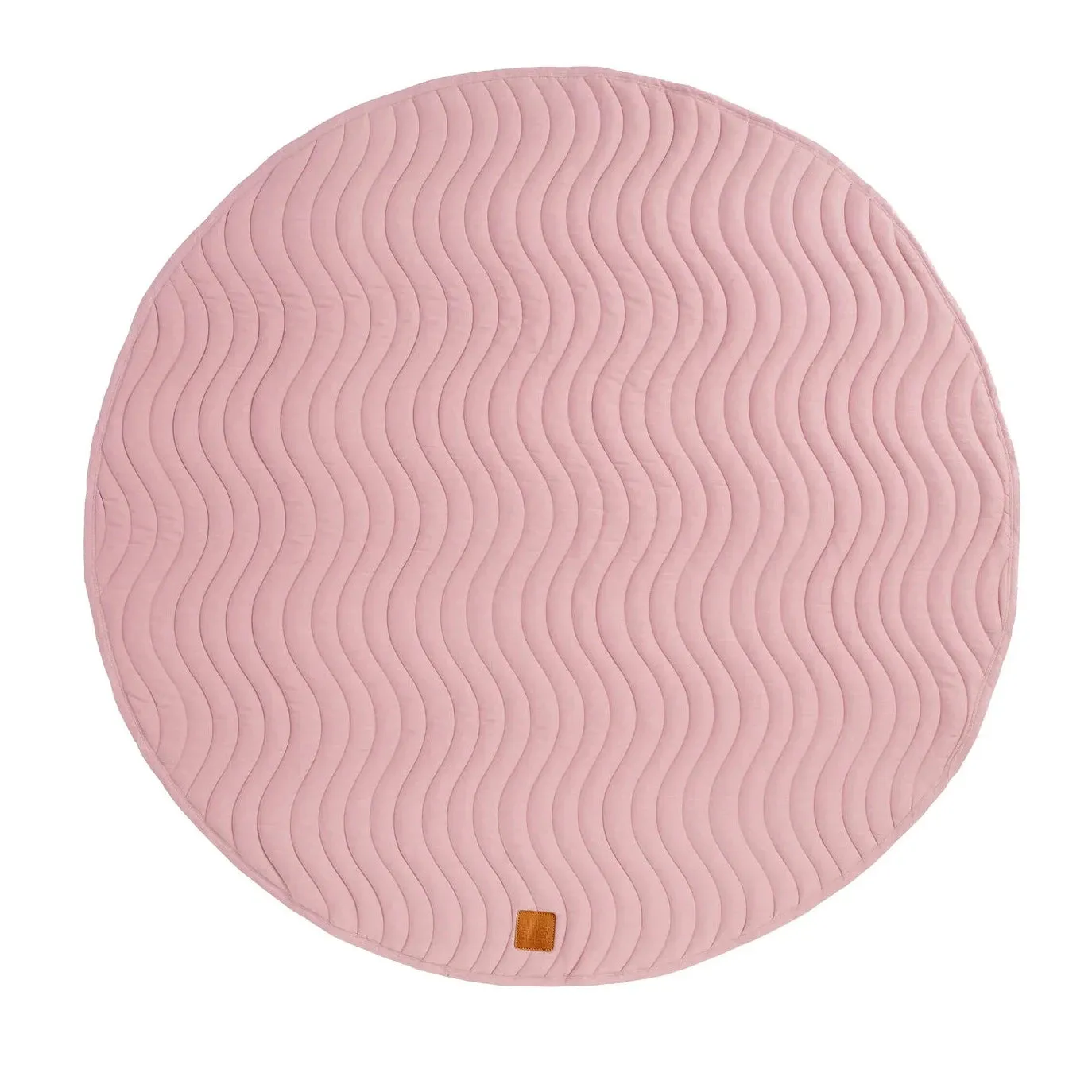 Quilted Reversible linen playmat - Blush Pink