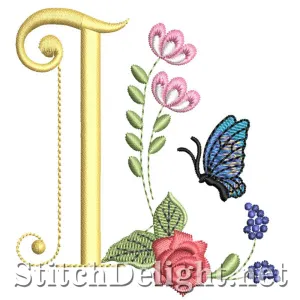 SDS0303 Deco Floral Font I