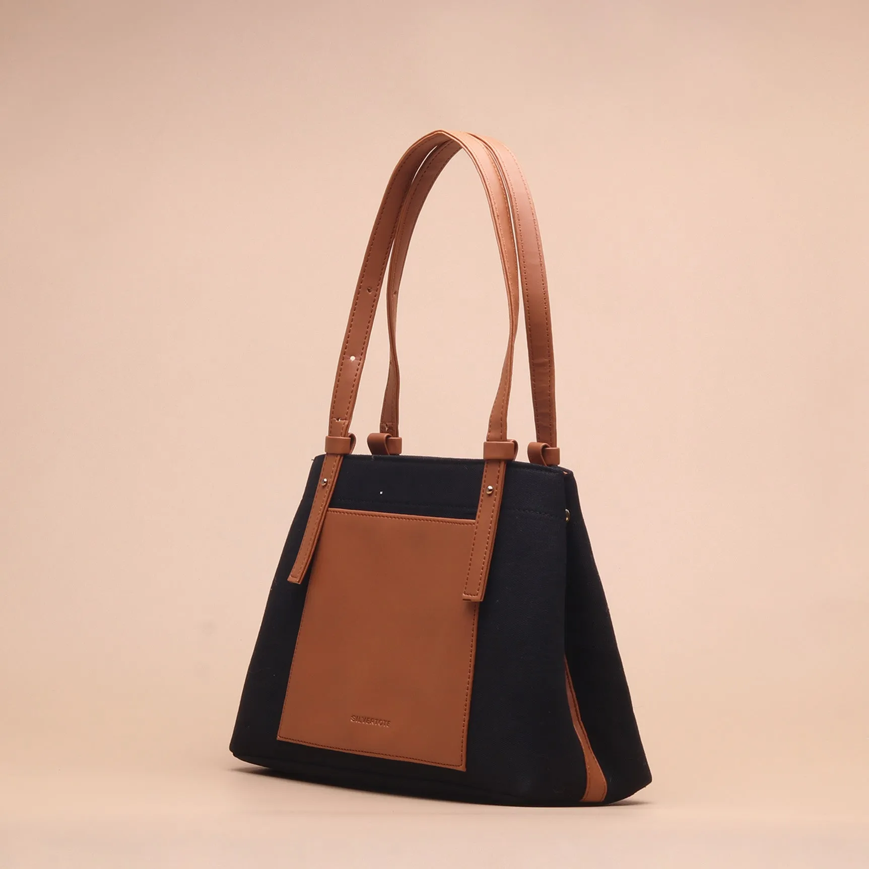 Silvertote Tas Tote Wanita Bella Totebag Black Brown