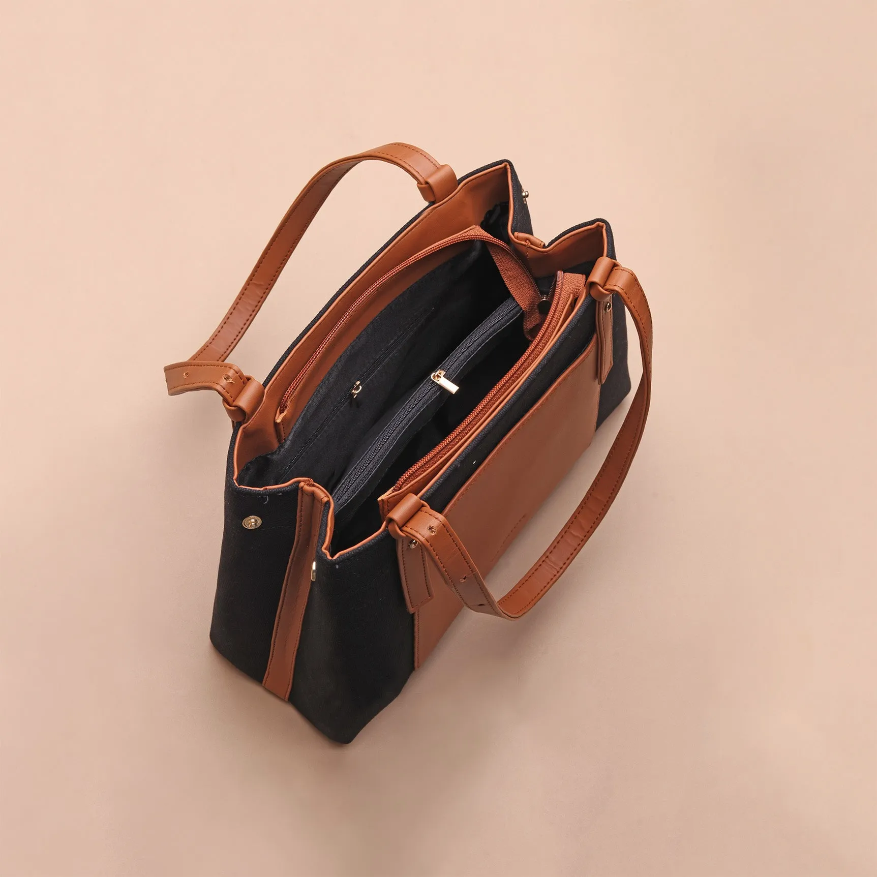 Silvertote Tas Tote Wanita Bella Totebag Black Brown
