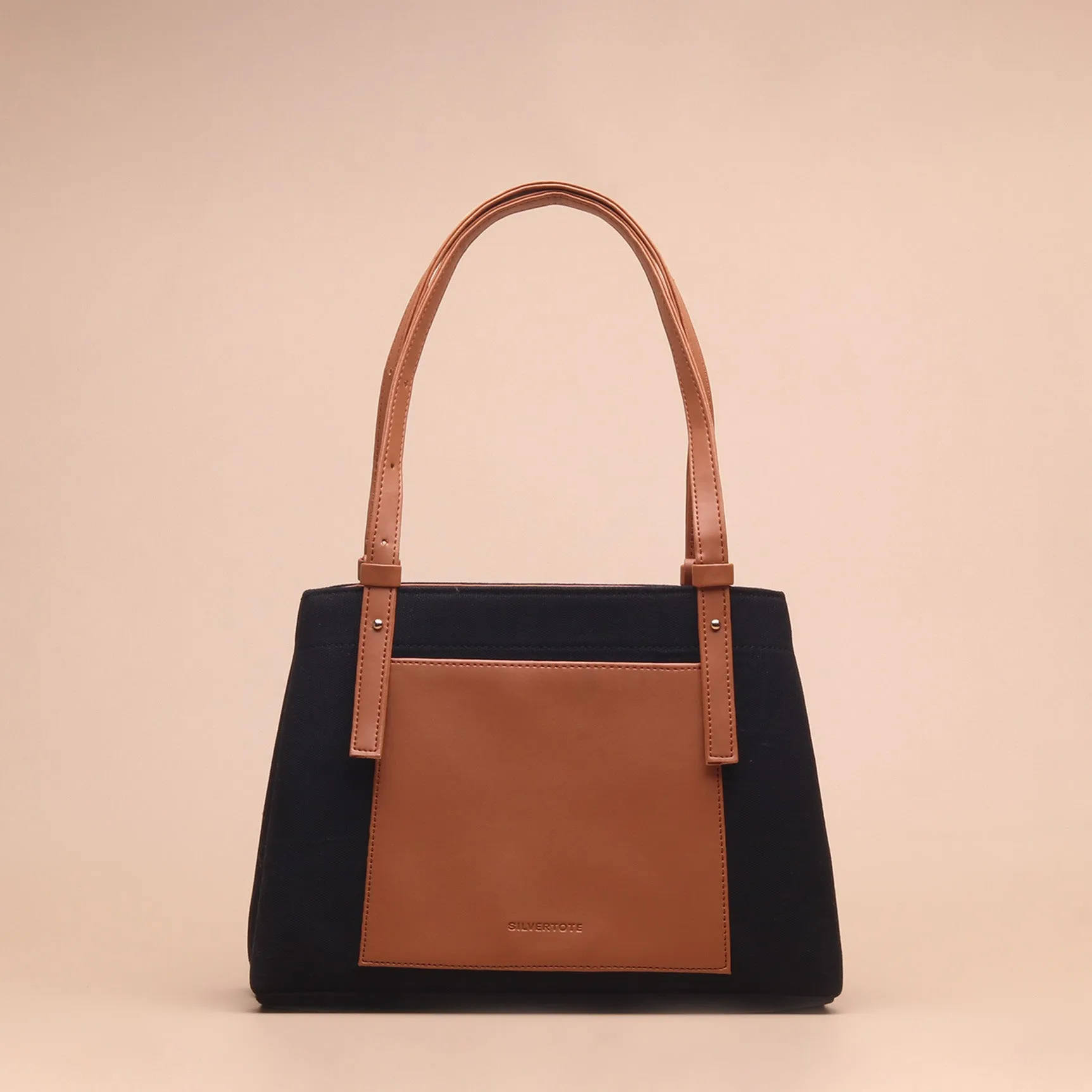 Silvertote Tas Tote Wanita Bella Totebag Black Brown