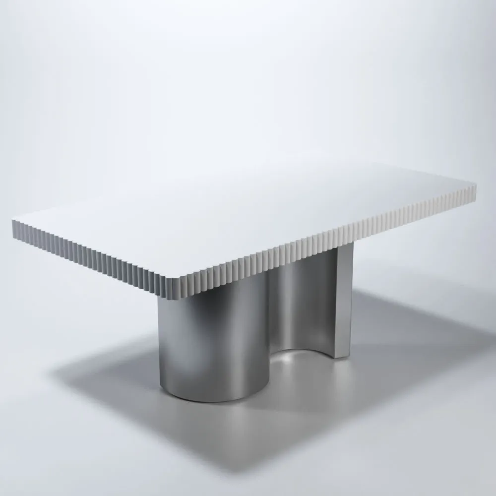 Wave White Luxury Extendable Table, made in Spain