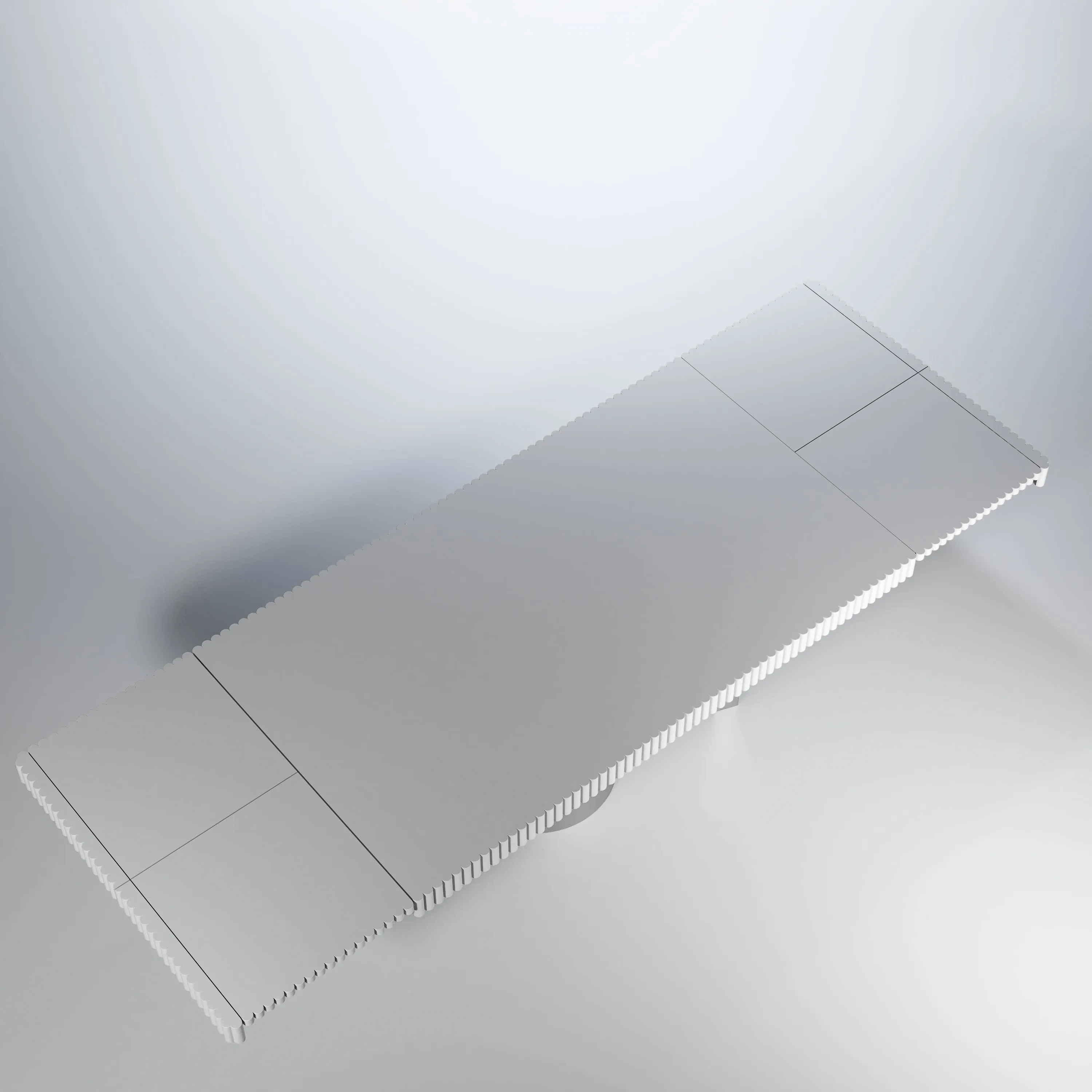 Wave White Luxury Extendable Table, made in Spain