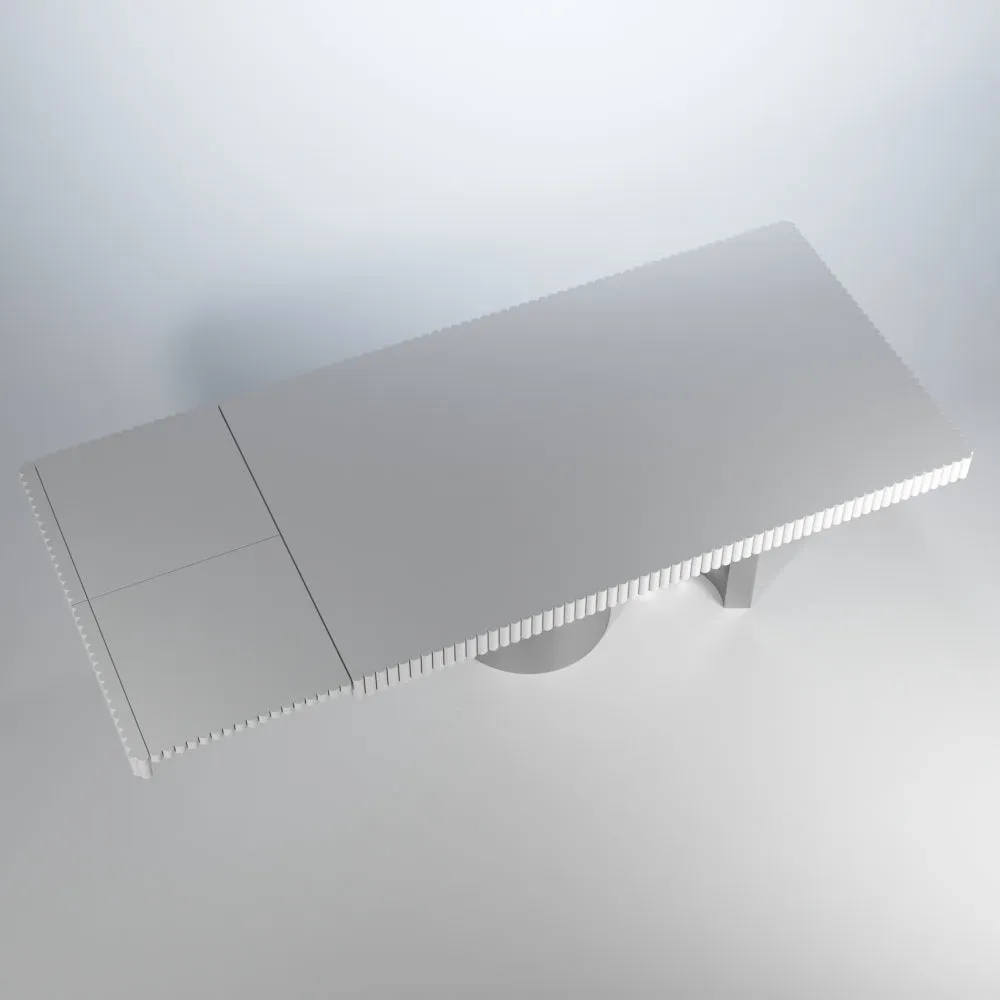 Wave White Luxury Extendable Table, made in Spain